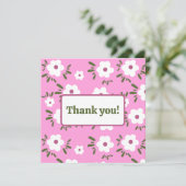 Gelukkige Bloemen Bedankkaart (Staand voorkant)