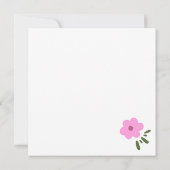 Gelukkige Bloemen Bedankkaart (Achterkant)