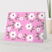 Gelukkige Bloemen Bedankkaart (Achterkant)