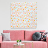 Gelukkige Bloemen Canvas Afdruk (Insitu (Woonkamer))