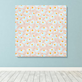 Gelukkige Bloemen Canvas Afdruk