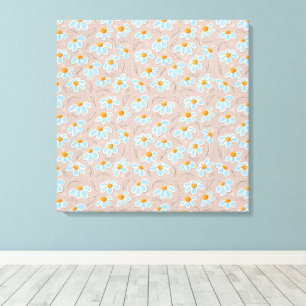 Gelukkige Bloemen Canvas Afdruk