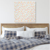 Gelukkige Bloemen Canvas Afdruk (Insitu (Slaapkamer))