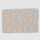 Gelukkige Bloemen Golfhanddoek (Horizontaal)