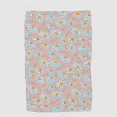 Gelukkige Bloemen Golfhanddoek (Voorkant)