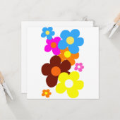 Gelukkige Bloemen Kaart (Voorkant / Achterkant in situ)