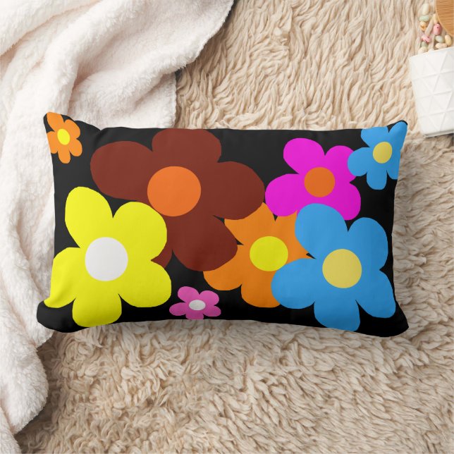 Gelukkige Bloemen   Kussen (Deken)