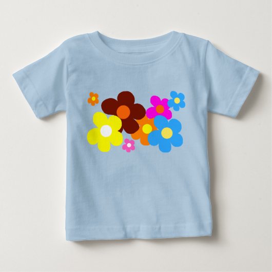 Gelukkige Bloemen Lichtblauw (Voorkant)