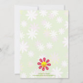 Gelukkige bloemen Moederdag aangepaste platte kaar Kaart (Achterkant)