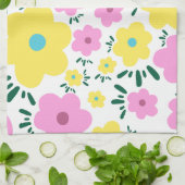 Gelukkige Bloemen Theedoek (Gevouwen)