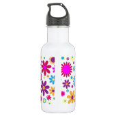 Gelukkige Bloesems Waterfles (Achterkant)