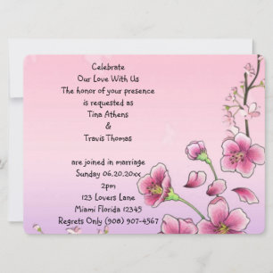Gelukkige Bloesems Whimsical Huwelijksfeest Bloem Kaart