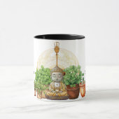 Gelukkige Boeddha Planten | Tuinscène Mok (Midden)