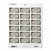Gelukkige Boho Aangepaste Gepersonaliseerde Adresl Etiket (Full Sheet)