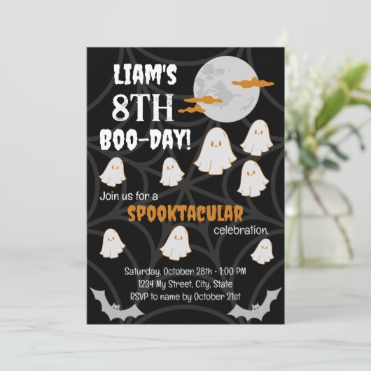 Gelukkige Boo-dag uitnodiging (Staand voorkant)