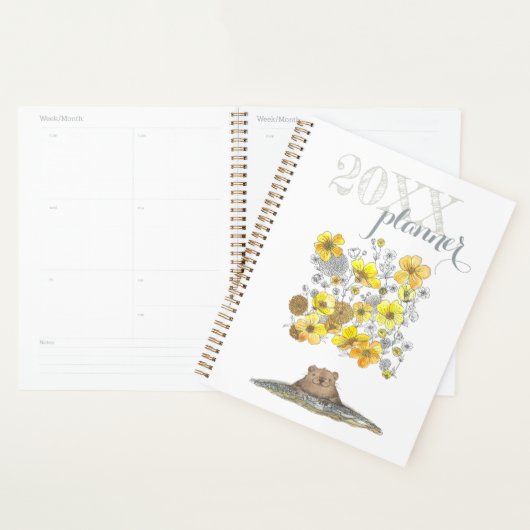 Gelukkige Bosmarmot 2027 Planner (Display)