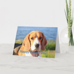 Gelukkige Bossaardag Beagle Kaart