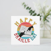 Gelukkige Braille Dag (Staand voorkant)