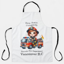 Gelukkige brandweerman rijdt rode vrachtwagen