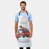 Gelukkige brandweerwagen met ladder! schort (Gedragen)