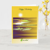 gelukkige brenda van de verjaardagsopa cheason kaart (Gele Bloem)