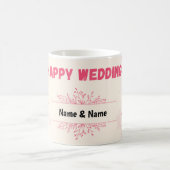 Gelukkige bruiloft koffiemok (Center)