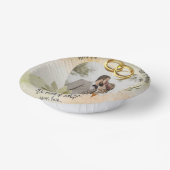 Gelukkige bruiloft papieren kommen (Gebogen)