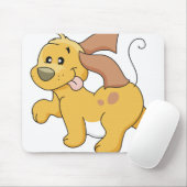 Gelukkige Bruine Hond Muismat (Met muis)