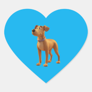 Gelukkige Bruine Hond Sticker