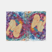 Gelukkige bubbels fleece deken (Voorkant (Horizontaal))