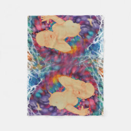 Gelukkige bubbels fleece deken