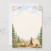 Gelukkige Camper 1e Verjaardag Kaart (Achterkant)