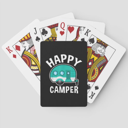 Gelukkige Camper Camping Auto Caravan Grappige Vak Pokerkaarten (Achterkant)