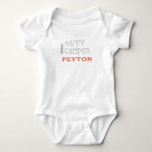 gelukkige camper.Custom name.Baby One-Piece Bodysu Romper