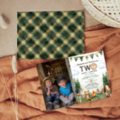 Gelukkige Camper Dubbele Gezamenlijke Verjaardagsf Kaart