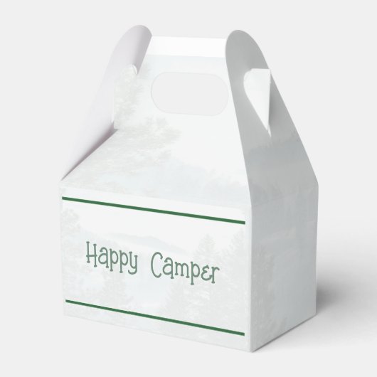 Gelukkige camper, gunstbox, avontuur, Nationaal Pa Bedankdoosjes (Achterkant)