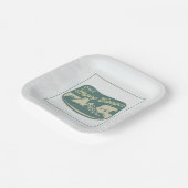 Gelukkige camper, gunstbox, avontuur, Nationaal Pa Papieren Bordje (Gebogen)