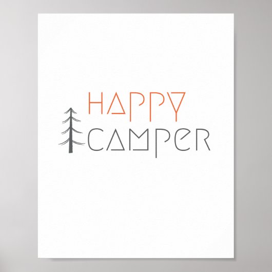 gelukkige camper. Poster & Prints (Voorkant)