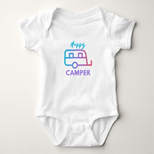 Gelukkige Camper trekken achter avontuur Romper (Voorkant)