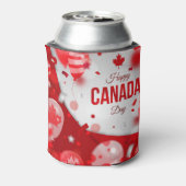 Gelukkige Canada-dag blikjeskoeler (Blikje Achterkant)