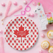 Gelukkige Canada Dag. Papieren bord (Feest)