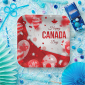 Gelukkige Canada Dag. Papieren Bord (Feest)