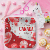 Gelukkige Canada Dag. Papieren Bord (Feest)