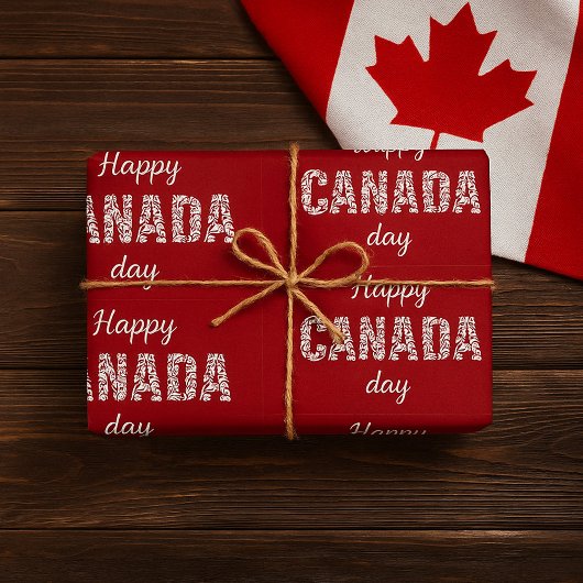Gelukkige Canadadag Cadeaupapier