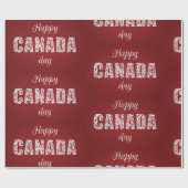 Gelukkige Canadadag Cadeaupapier (Vlak)