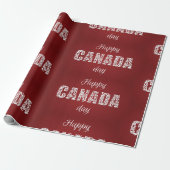 Gelukkige Canadadag Cadeaupapier (Uitgerold)