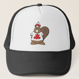 gelukkige Canadese bever Trucker Pet