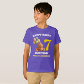 GELUKKIGE CAPPY BROER DAG Aangepaste Capybara 7e V T-shirt (Voorkant volledig)