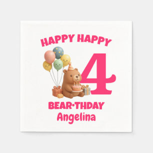 GELUKKIGE CAPPY VERJAARDAG Custom Capibara 4de ver Servet