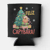Gelukkige Capybara Elf Kerstmis Kerstboom Blikjeskoeler (Voorkant)